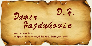 Damir Hajduković vizit kartica